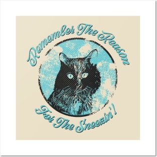 Vintage Retro Cat Allergy Quote Posters and Art